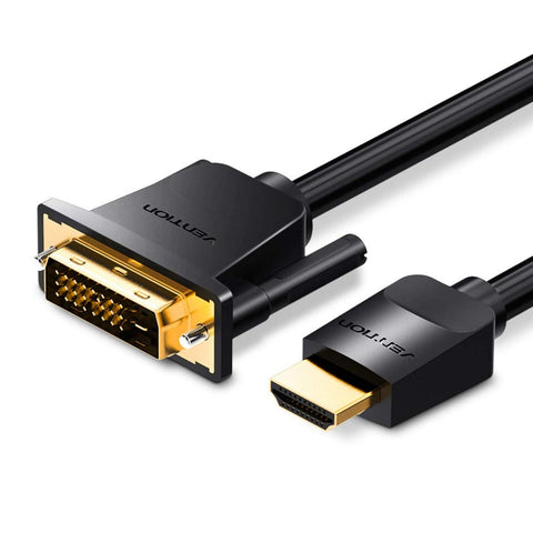 Cable Conversor Vention ABFBH/ DVI Macho - HDMI Macho/ 2m/ Negro