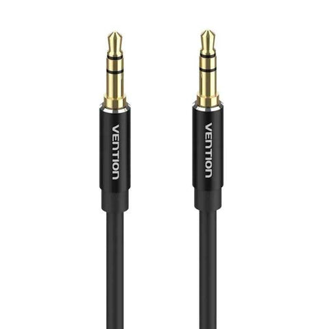 Cable Estéreo Vention BAXBD/ Jack 3.5 Macho - Jack 3.5 Macho/ 50cm/ Negro