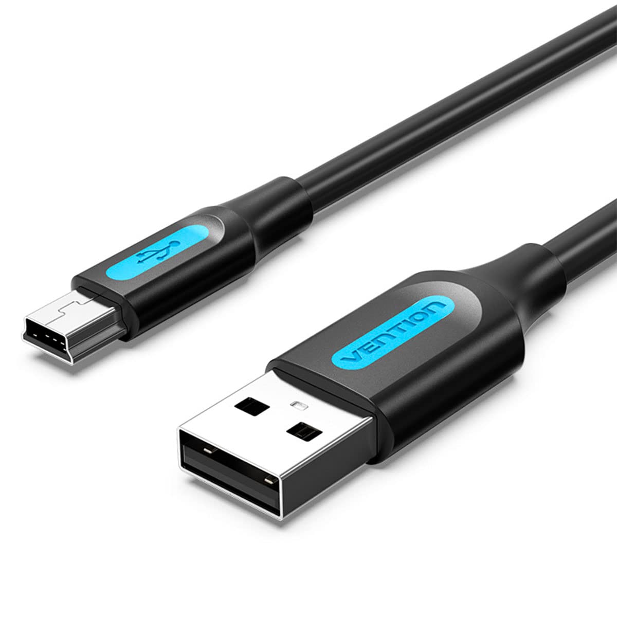 Cable USB 2.0 Vention COMBI/ USB Macho - MiniUSB Macho/ Hasta 10W/ 480Mbps/ 3m/ Negro