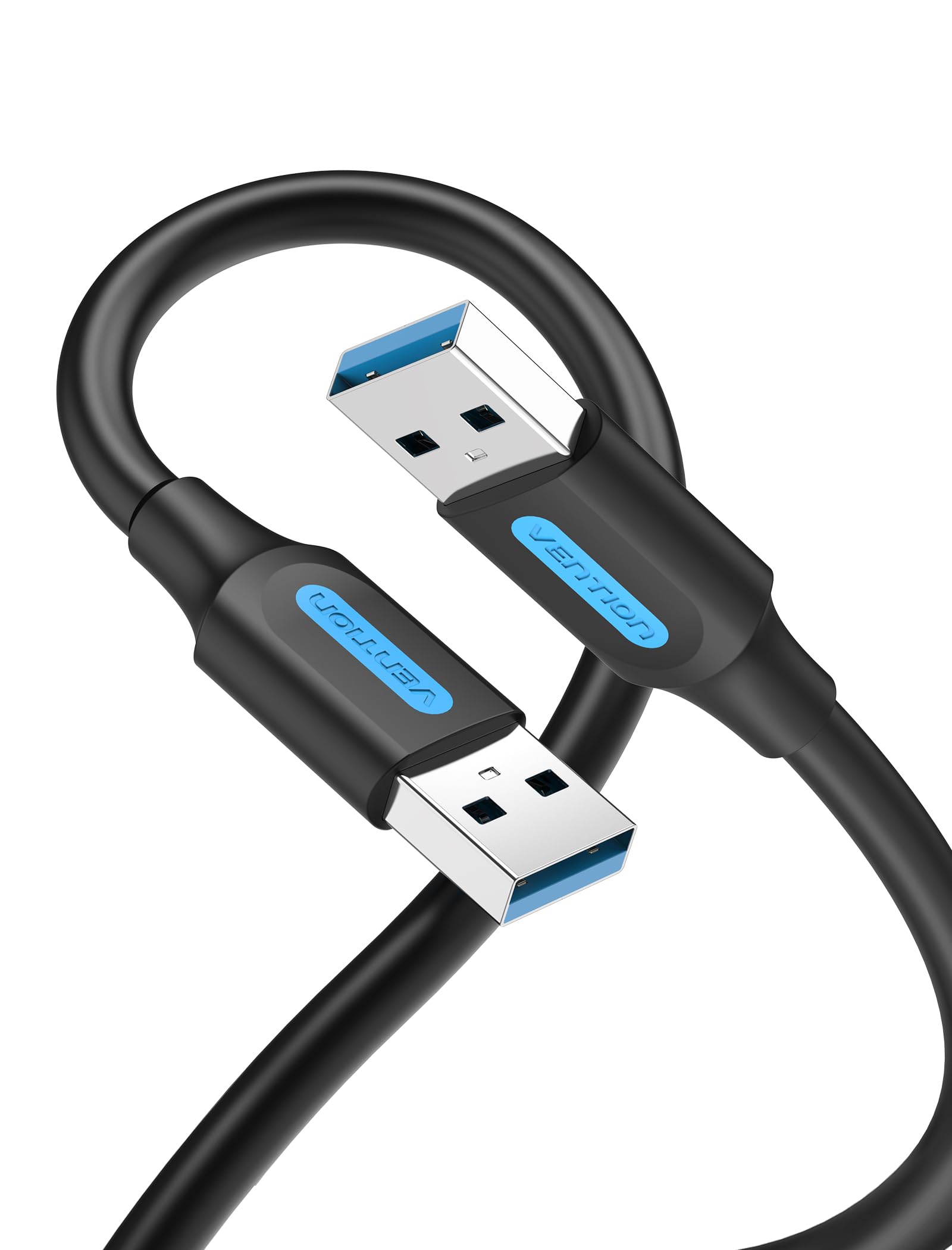 Cable USB 3.0 Vention CONBF/ USB Macho - USB Macho/ 5Gbps/ 1m/ Negro