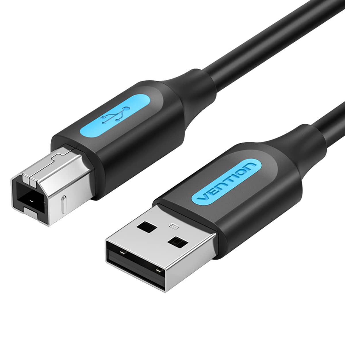 Cable USB 2.0 Impresora Vention COQBD/ USB Tipo-B Macho - USB Macho/ 480Mbps/ 50cm/ Negro