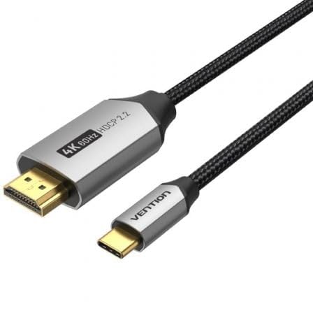 Cable Conversor HDMI 2.0 4K Vention CRBBG/ USB Tipo-C Macho - HDMI Macho/ 1.5m/ Negro