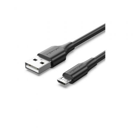 Cable USB 2.0 Vention CTIBD/ USB Macho - MicroUSB Macho/ Hasta 60W/ 480Mbps/ 50cm/ Negro