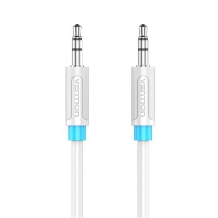 Cable Estéreo Vention VAS-A65-W080/ Jack 3.5 Macho - Jack 3.5 Macho/ 80cm/ Blanco