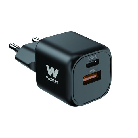 Cargador Compacto Woxter PE26-173/ 1xUSB Tipo-C/ 1xUSB/ 20W