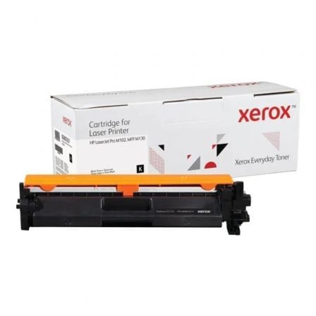 Tóner compatible Xerox 006R03637 compatible con HP CF217A/ 1600 páginas/ Negro