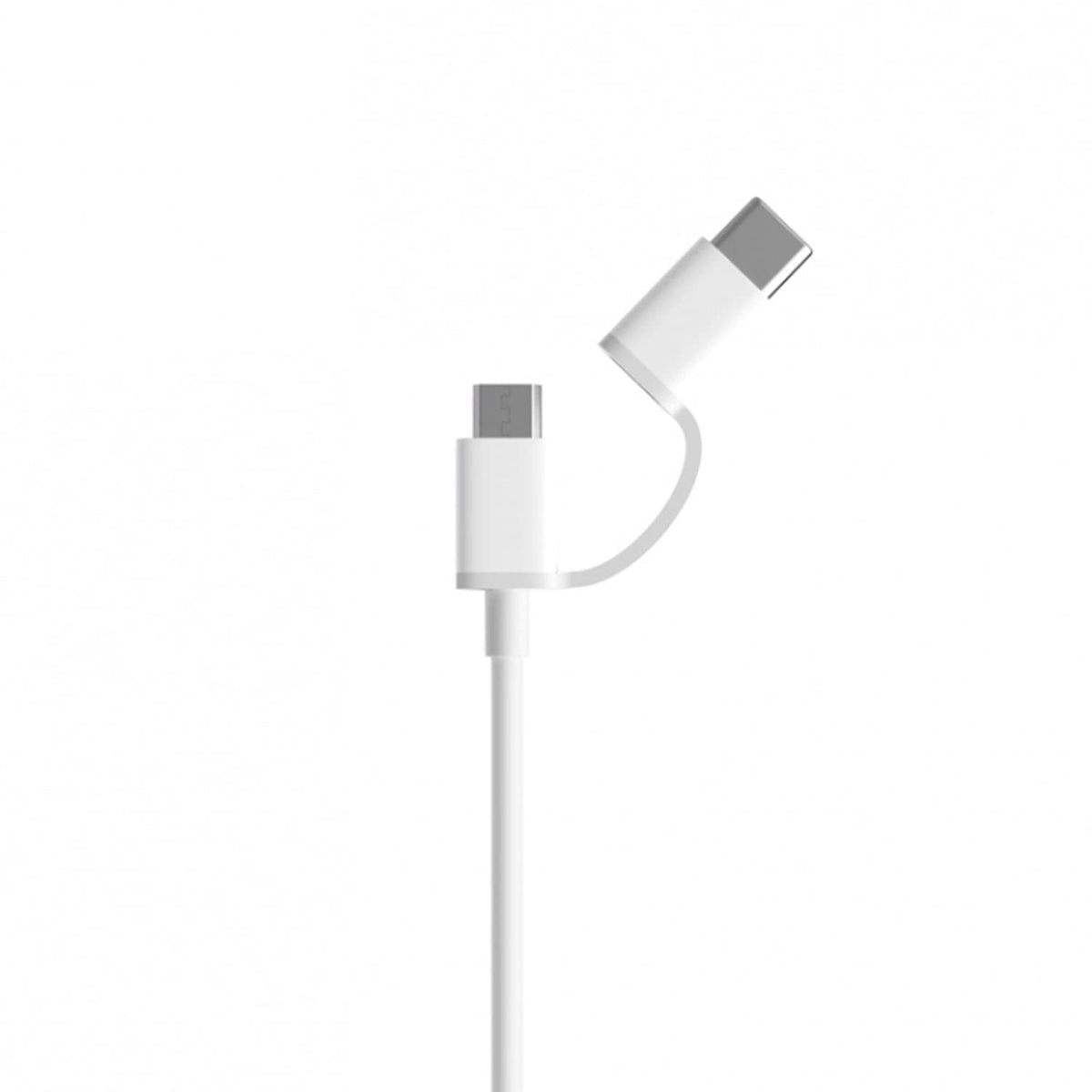 Cable USB 2.0 Xiaomi Mi 2-in-1 USB Cable SJV4082TY USB Macho - Micro USB Macho/ USB Tipo-C Macho/ 1m/ Blanco