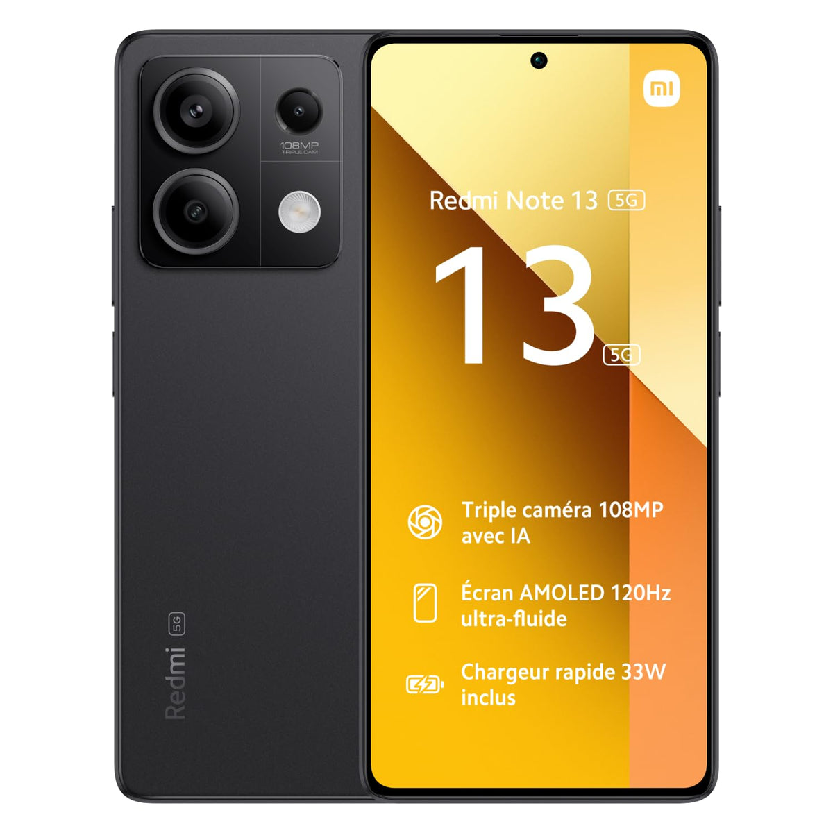 Smartphone Xiaomi Redmi Note 13 NFC 8GB/ 256GB/ 6.67'/ 5G/ Negro