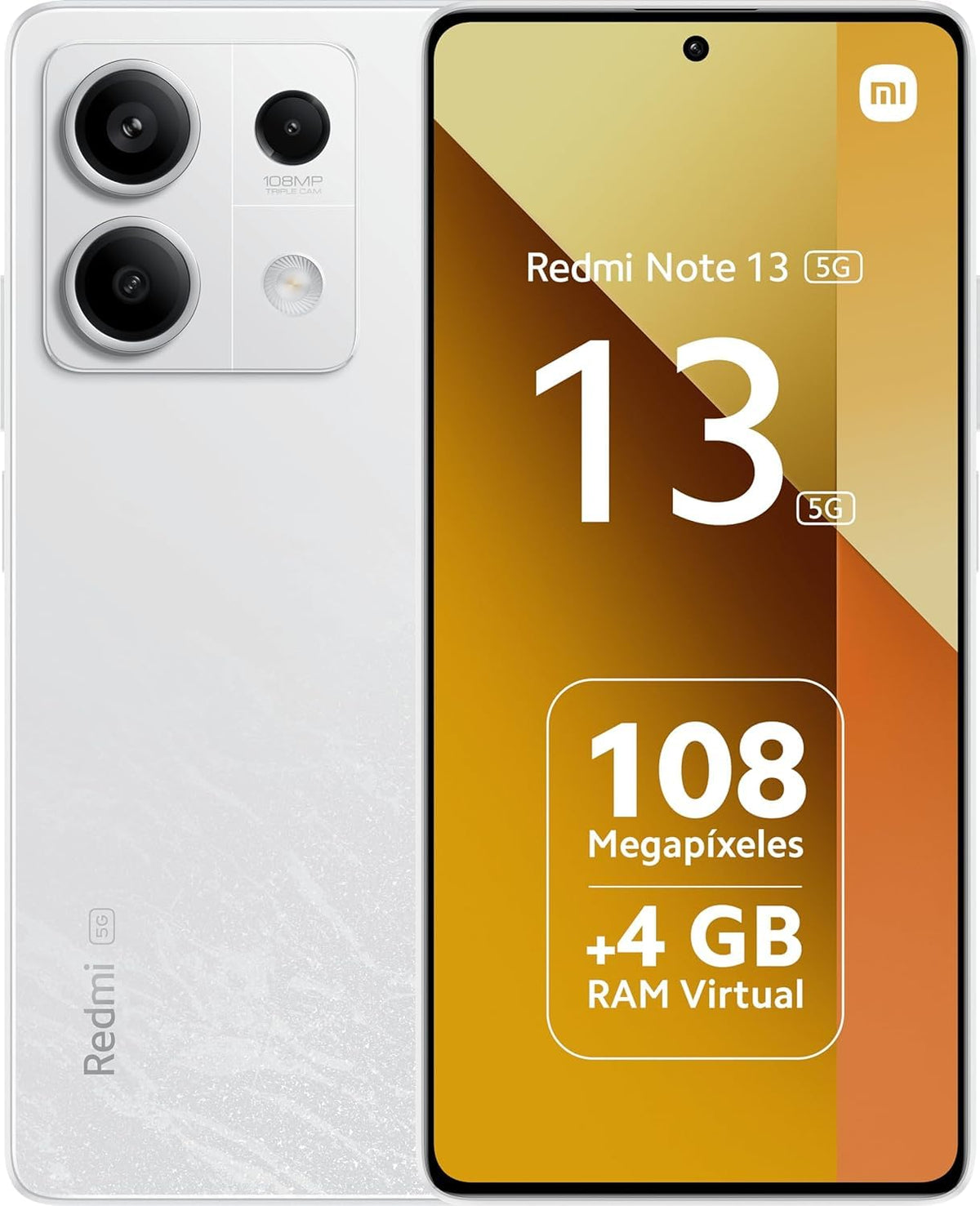 Smartphone Xiaomi Redmi Note 13 8GB/ 256GB/ 6.67'/ 5G/ Blanco